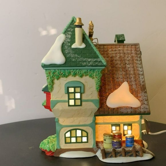 Dept 56 The Glacier Gazette North Pole Village Lighted Christmas Building - 1997 - Picture 7 of 12